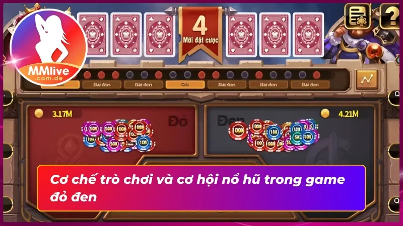 Đại Chiến Đỏ Đen MMLIVE: Vũ Trụ Nổ Hũ Nảy Lửa Kịch Tính 3 Cơ chế nổ hũ và cách tham gia đặt cược trong Đại chiến đỏ đen