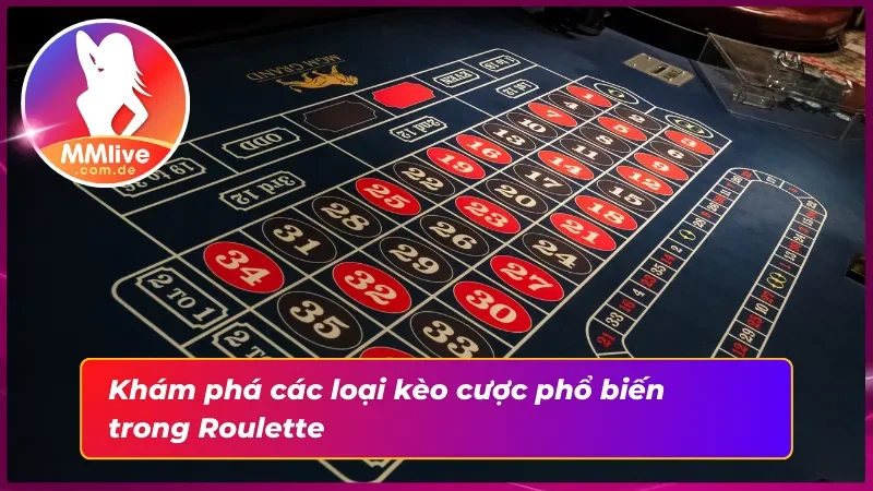 Nắm Vững Cách Chơi Roulette MMLive Từ A-Z Cho Tân Thủ 5 Các loại kèo cược cơ bản trong Roulette