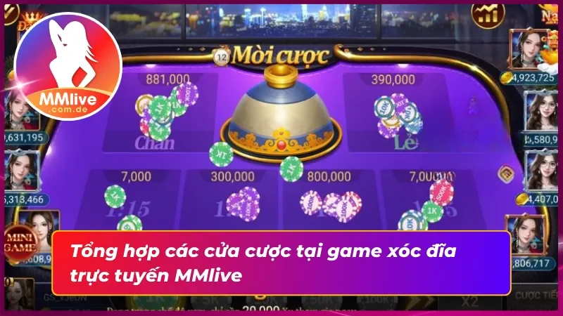 Xóc Đĩa MMlive: Đắm Chìm Trong Thế Giới Xóc Đĩa Sống Động 4 Các cửa cược trong xóc đĩa MMlive
